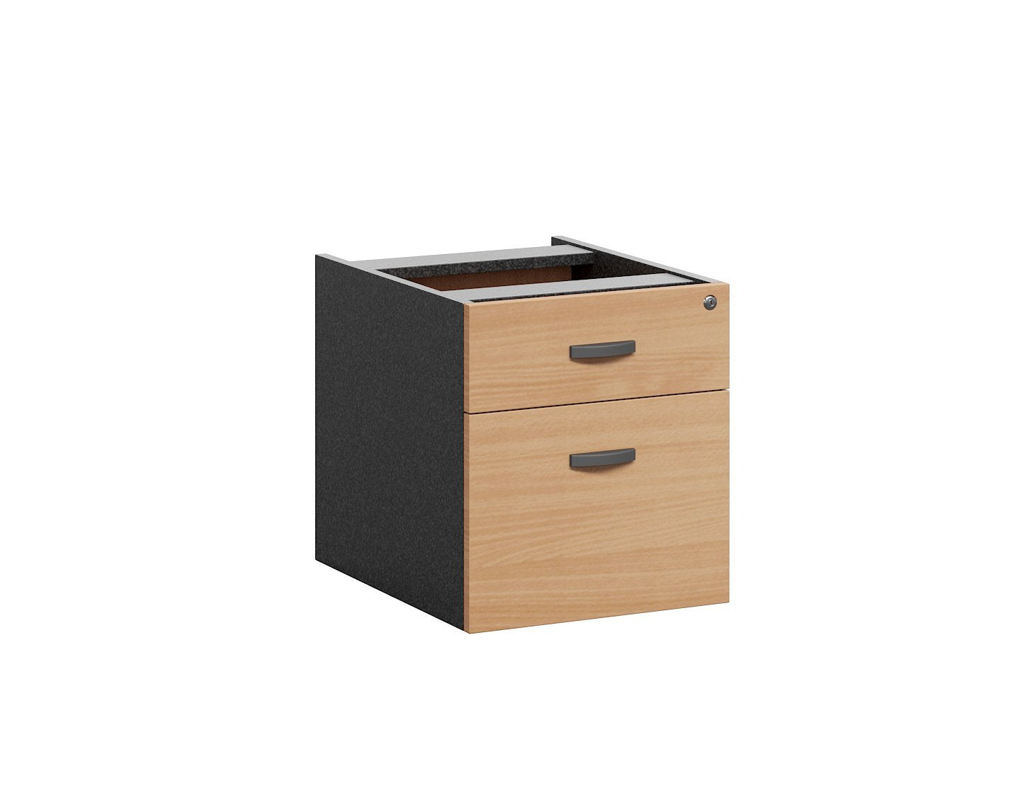 Accent Crown Beech 1 Small Drawer + 1 File Drawer