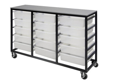 Mobile Tote Box Metal Trolley