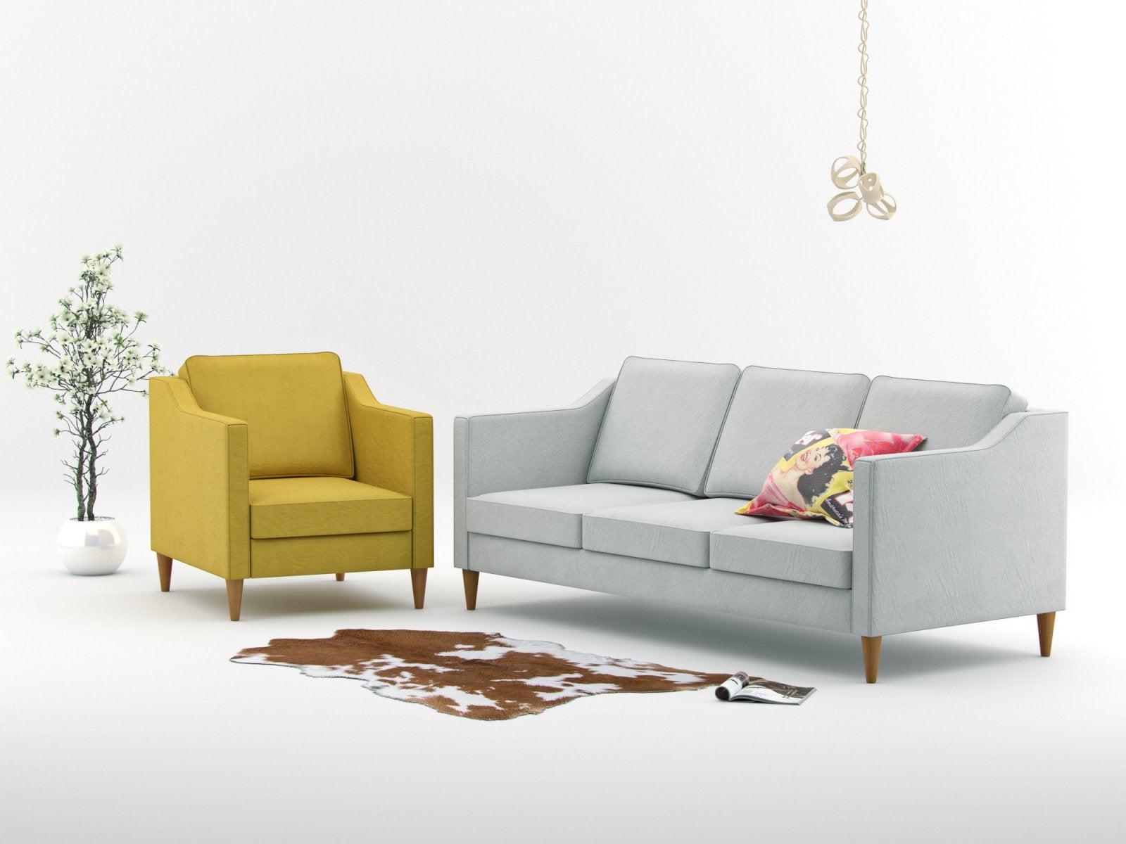 Chrome Sled Dropp Chair