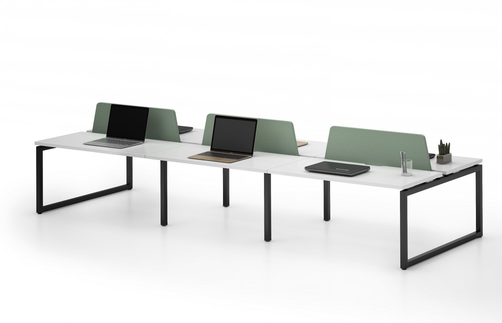 Gen-O Back to Back Worktop - 2 Person (Frame Only)