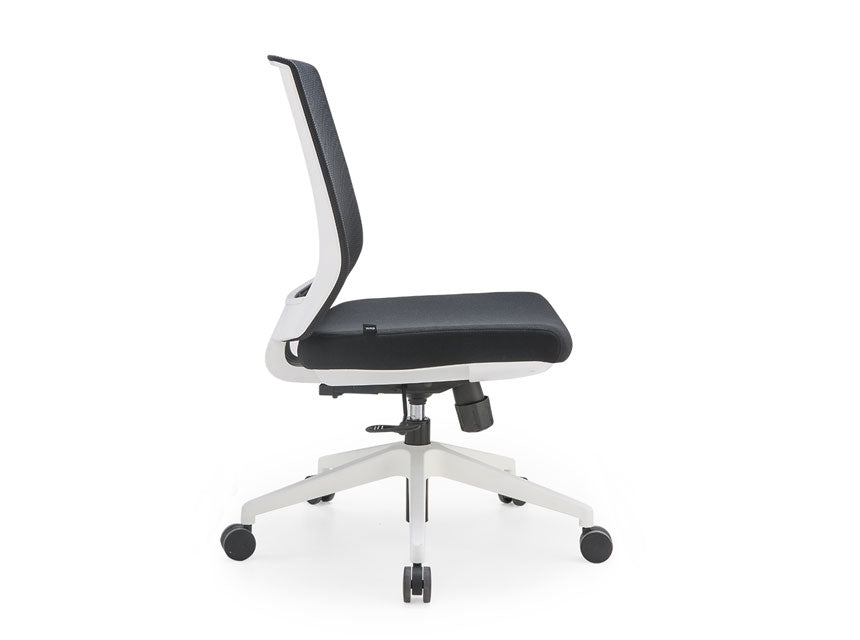 Mono Task Chair with Arms - White Frame