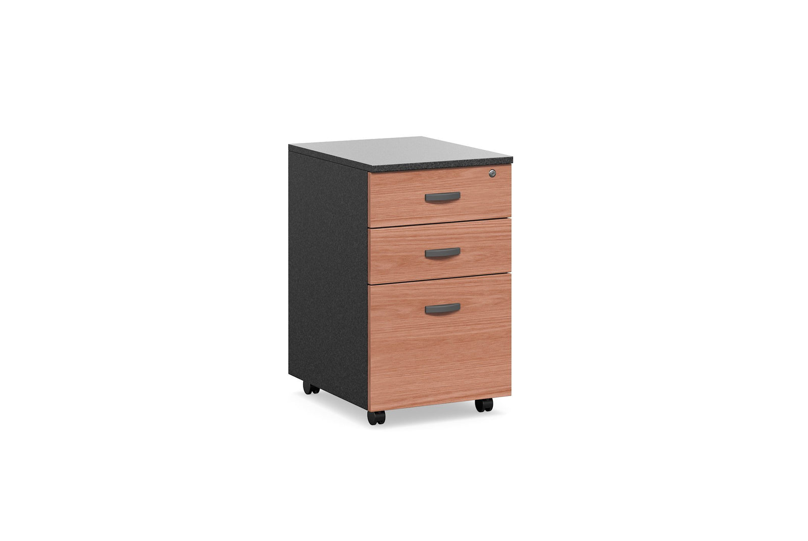 Accent Cheery Wood 2 Small Drawers + 1 File Drawer