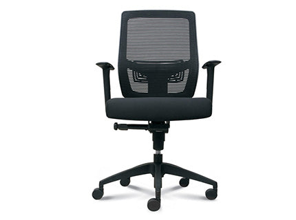 IKONIC Black Frame Task Arm Chair