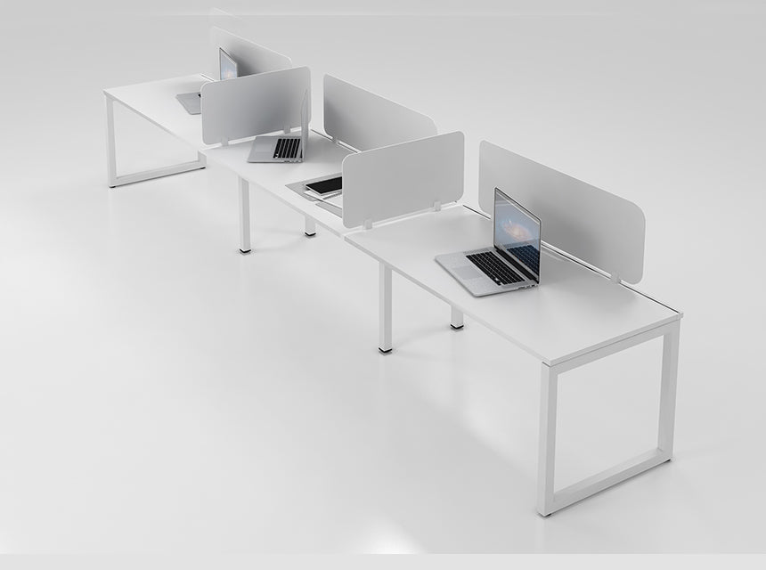 Gen-O Side by Side Workstation - 4 Person