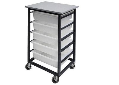 Mobile Tote Box Metal Trolley