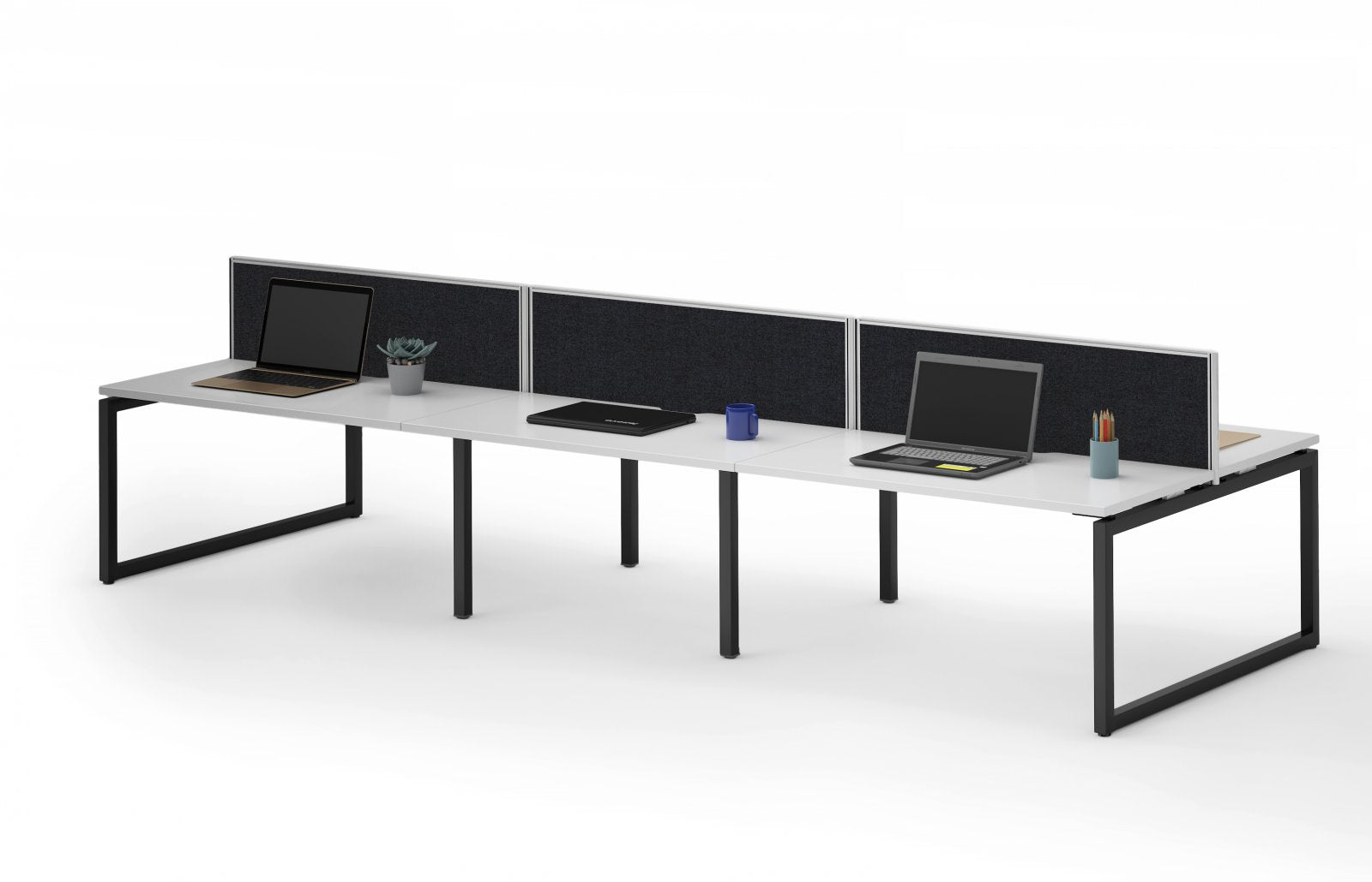 Gen-O 3-Way 120° Workstation - 6 Person (Frame Only)