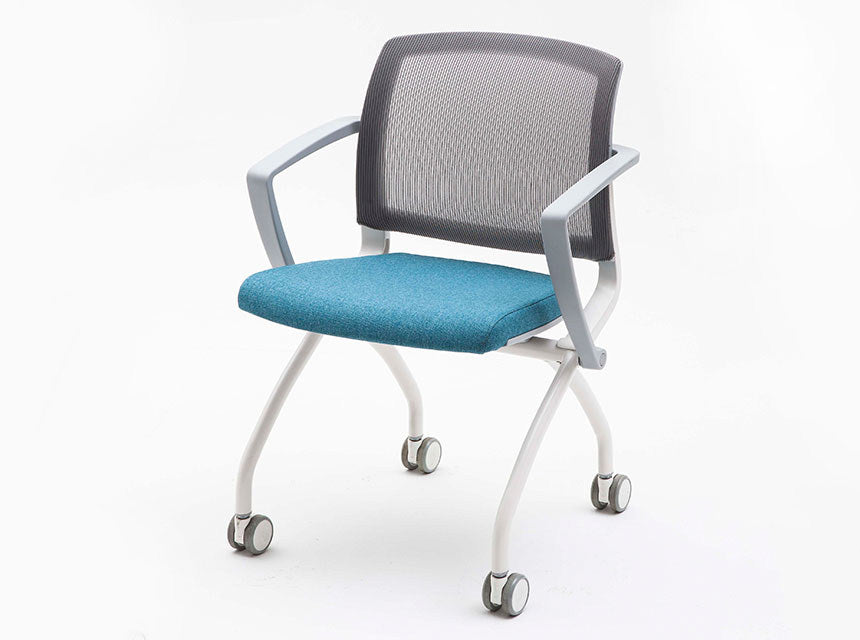 Vim White Series Mesh Back Chair