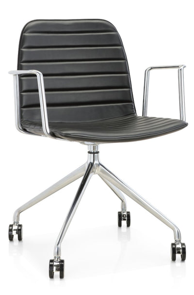 4WAY Swivel Chair - Polished Alloy Base
