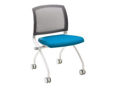 Vim White Series Mesh Back Chair