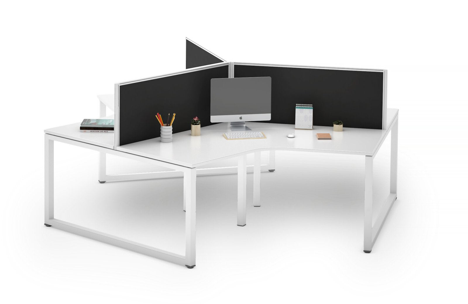 Gen-O 3-Way 120° Workstation - 3 Person (Frame Only)