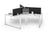 Gen-O 3-Way 120° Workstation - 3 Person (Frame Only)