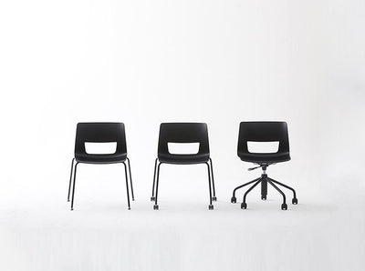 Fursys Button LUX Swivel chair on Glides