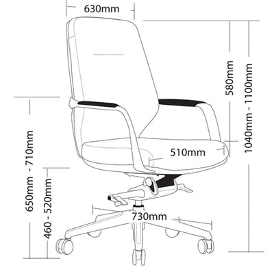 ACURA Low Back Office Armchair