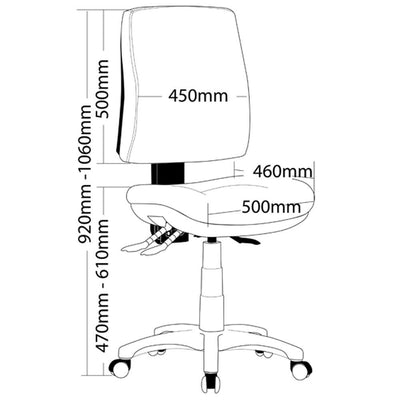 ALPHA Low Back Office Chair
