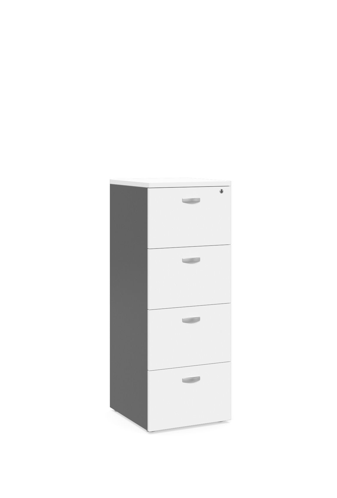 White Cabinet - 4 File Drawers