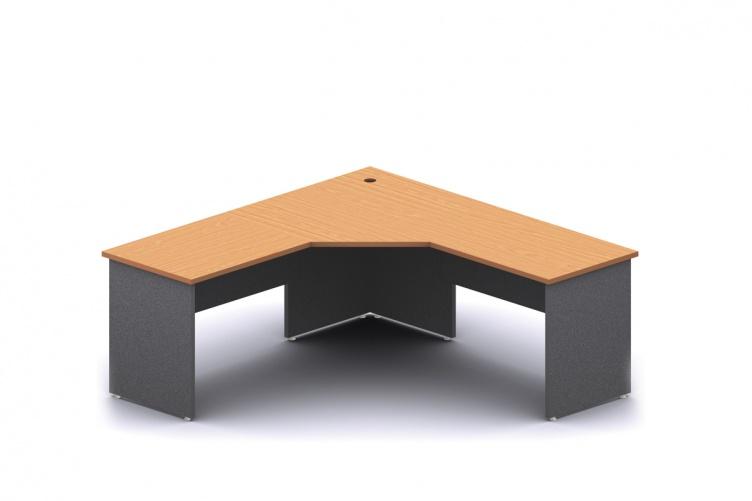 Accent Crown Beech 3 Piece Splay Workstation
