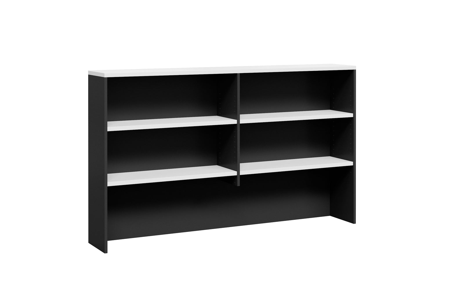 Adjustable White Shelf Hutch