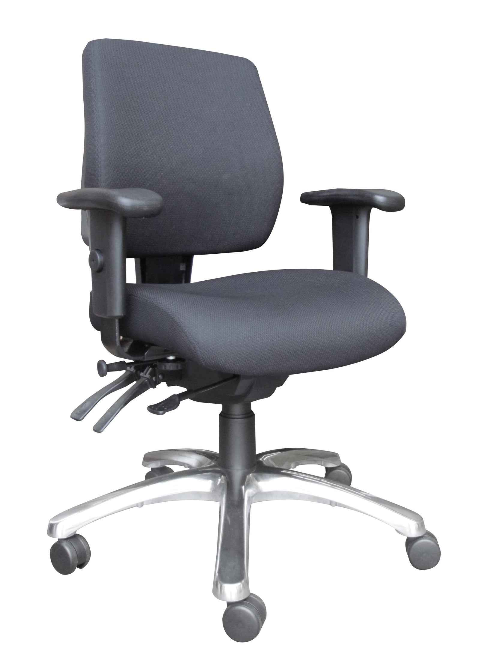Alpha - High Back Chrome Base Seat With Arm