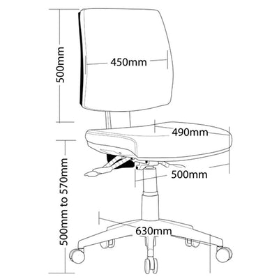 CLICK Low Back Office Armchair