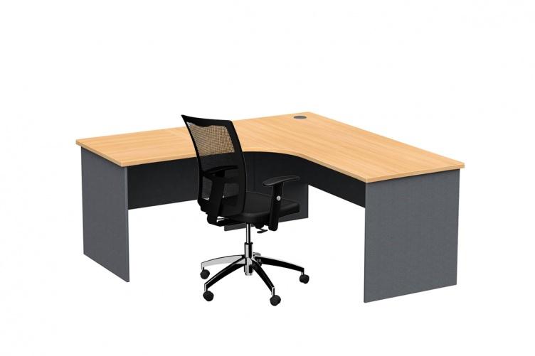 Accent Crown Beech 2 Piece Right Hand Radial Workstation