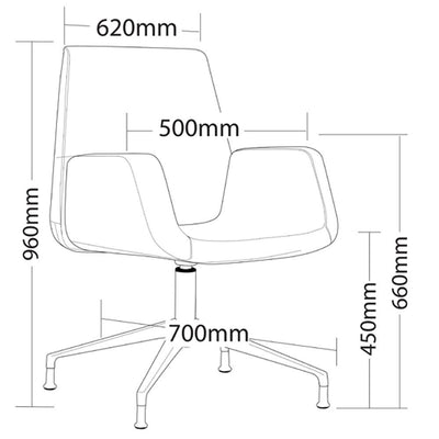 DILMA Low Back Office Armchair