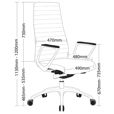 ENZO High Back Office Armchair