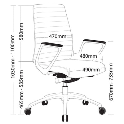 ENZO Low Back Office Armchair