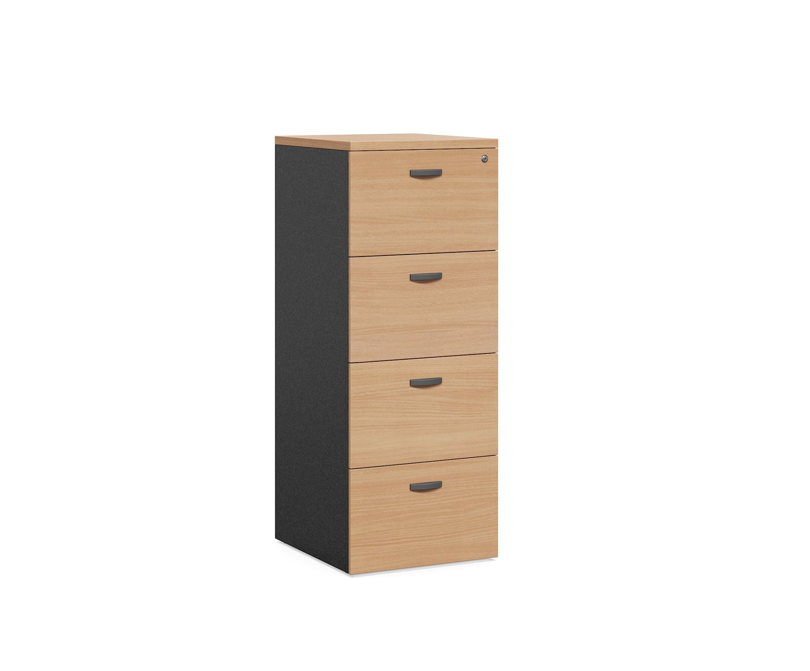 Crown Beech Cabinet - 4 File Drawers