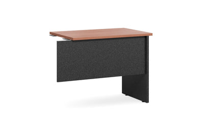 Accent Cheery Wood Fixed Panel End Desk Return