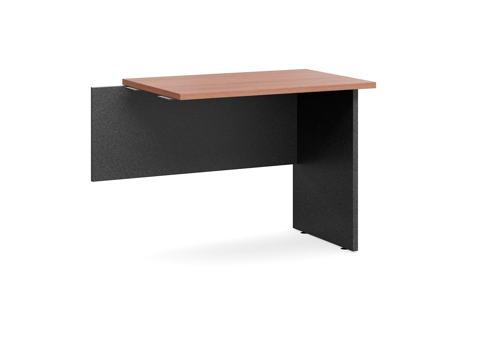Accent Cheery Wood Fixed Panel End Desk Return