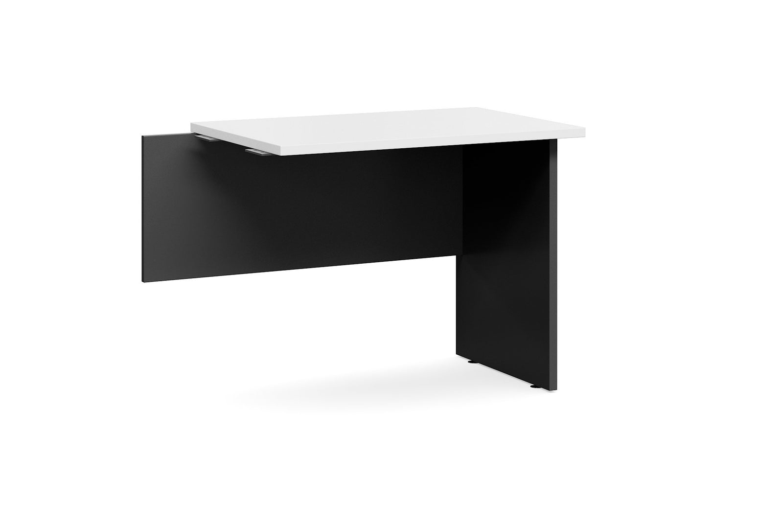 Accent White Fixed Panel End Desk Return