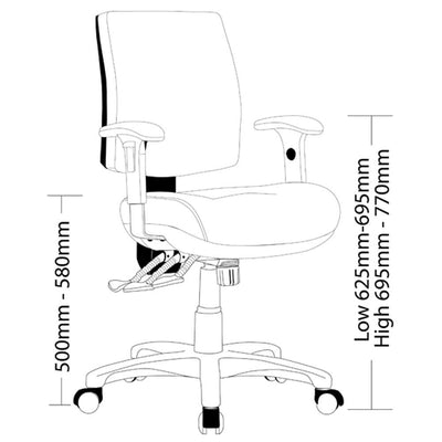 GALAXY Low Back Office Armchair