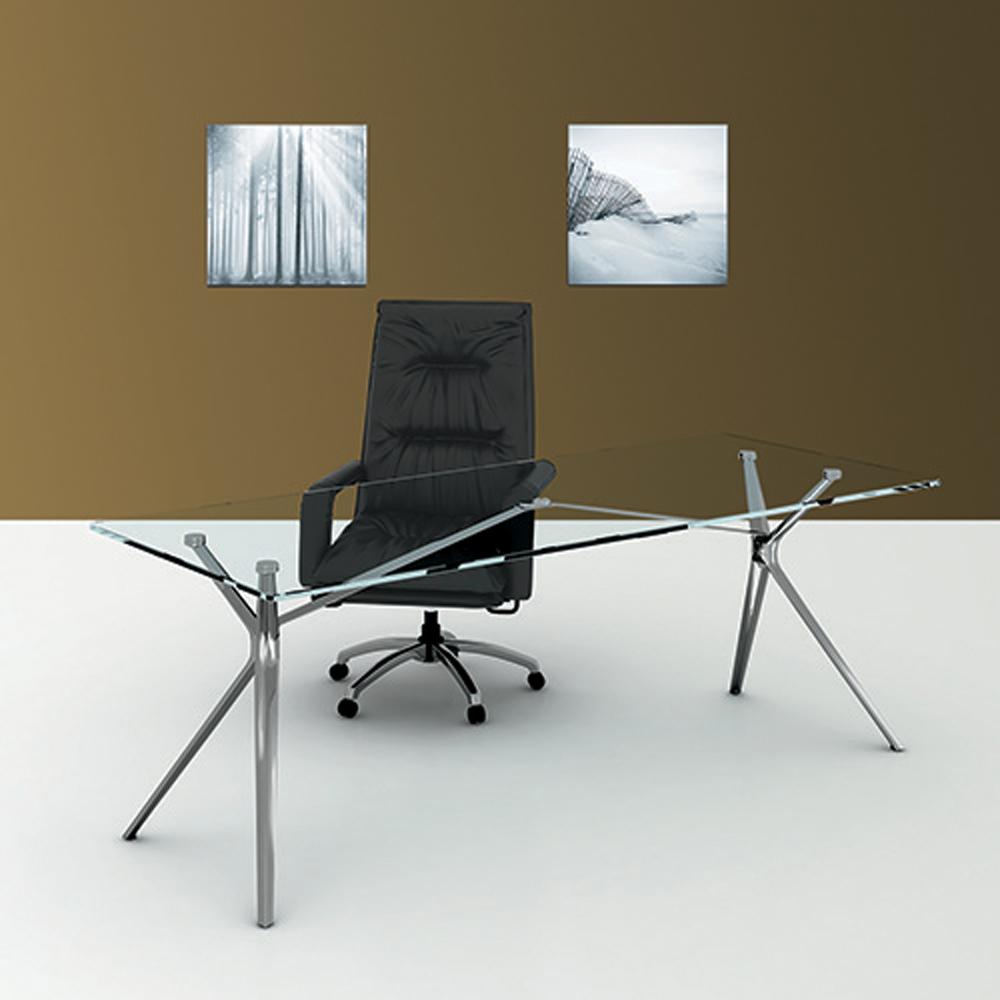 Forza Executive Glass Desk