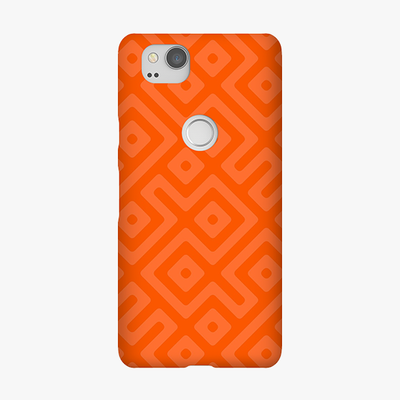 Snap Google Pixel 2 Phone Case - Orange Abstract