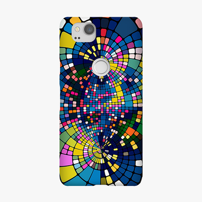 Tough Google Pixel 2 Phone Case - Colorful Geometric
