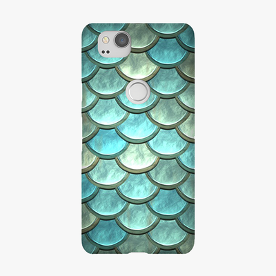 Tough Google Pixel 2 Phone Case - Dragon Scales Texture