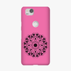 Tough Google Pixel 2 Phone Case - Mandala With Pink Background
