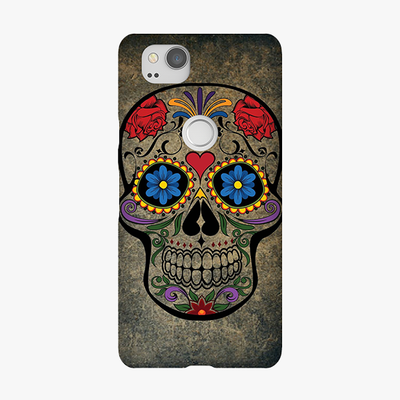 Snap Google Pixel 2 Phone Case - Skull  With Artwork