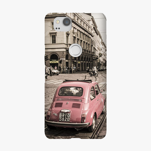 Tough Google Pixel 2 Phone Case - View Of The Car And City