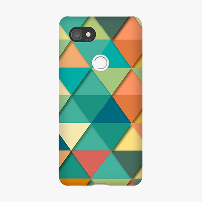 Snap Google Pixel 2 XL  Phone Case - Colorful Triangles