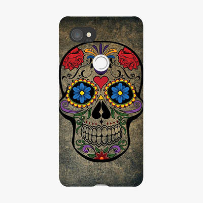 Tough Google Pixel 2 XL  Phone Case - Skull  With Artwork