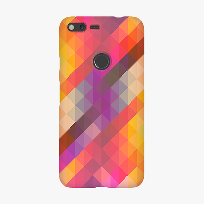 Tough Google Pixel XL  Phone Case - Colorful Triangle Pattern