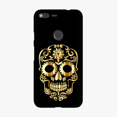 Tough Google Pixel XL  Phone Case - Golden Skull