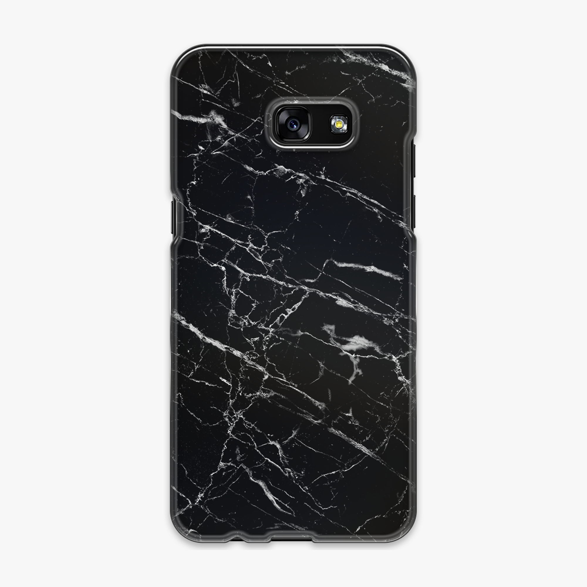 Snap - Phone Case with Black Marble Texture