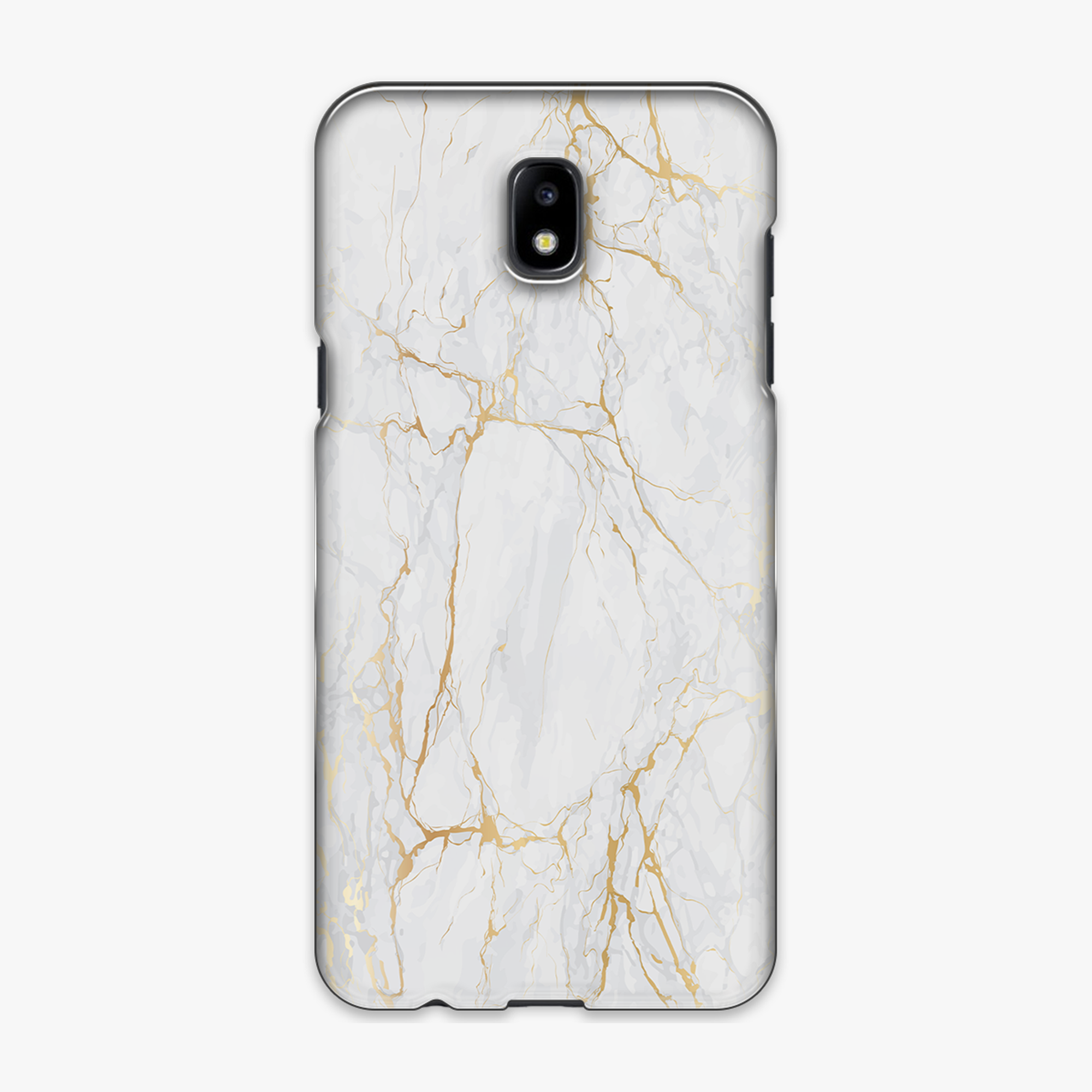 Snap - Phone Case with White Marble Texture