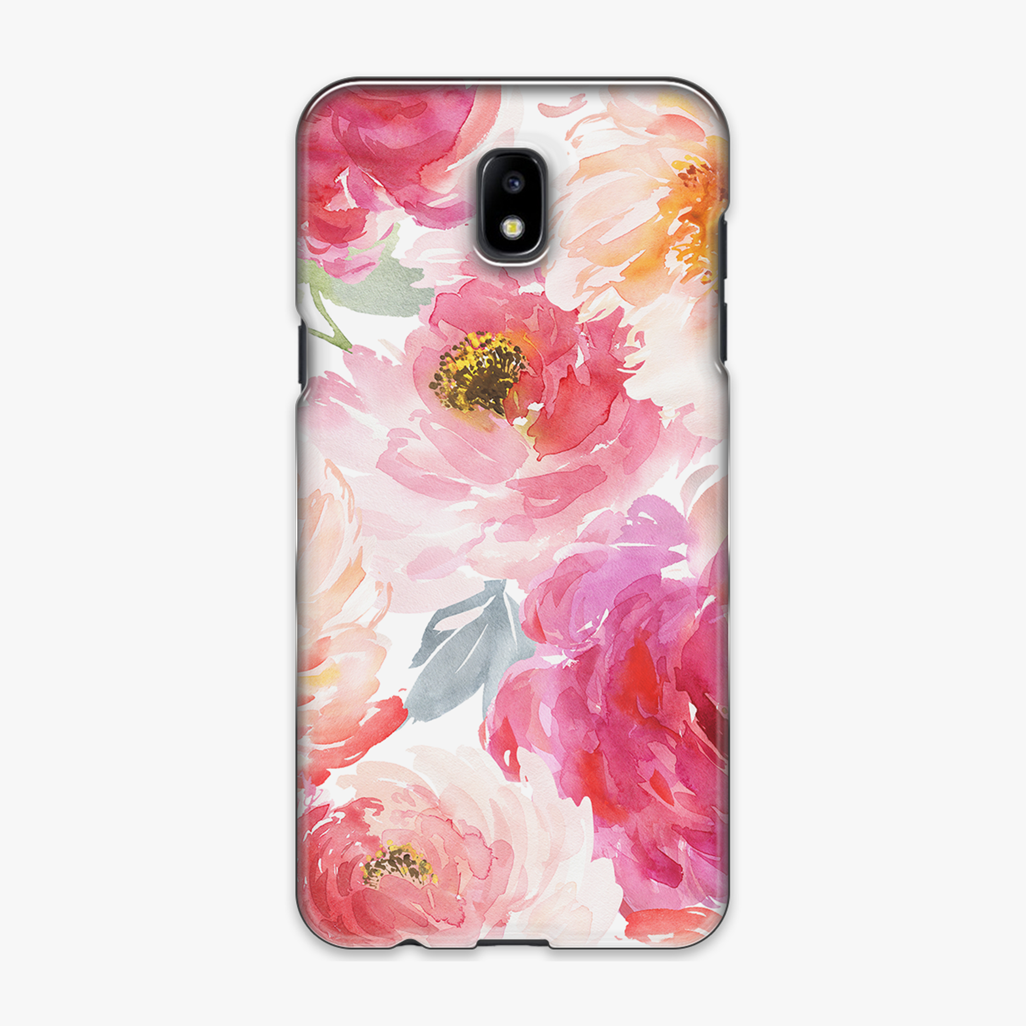 Tough - Phone Case with Red Color Design