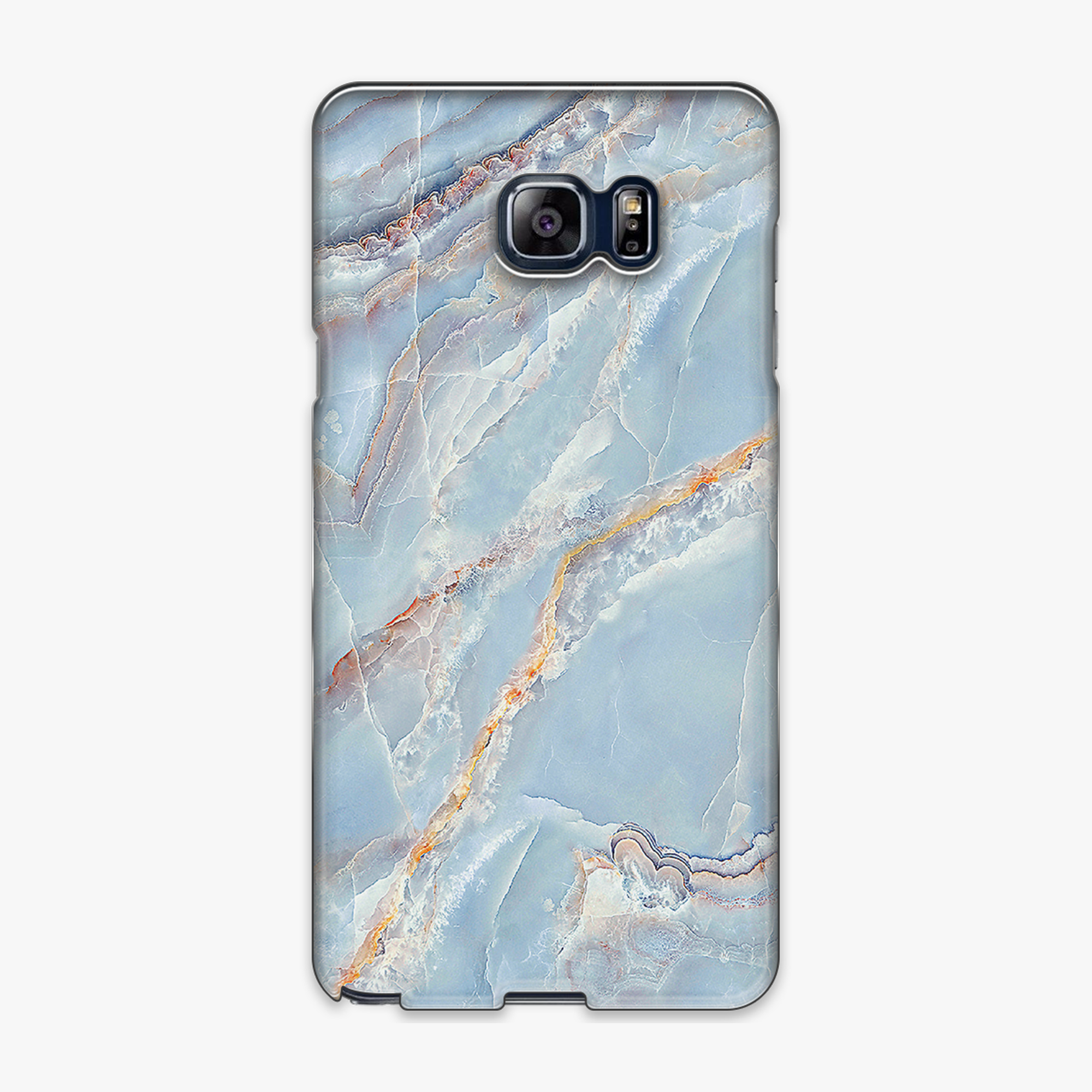 Tough - Phone Case with Blue and Gold Marble