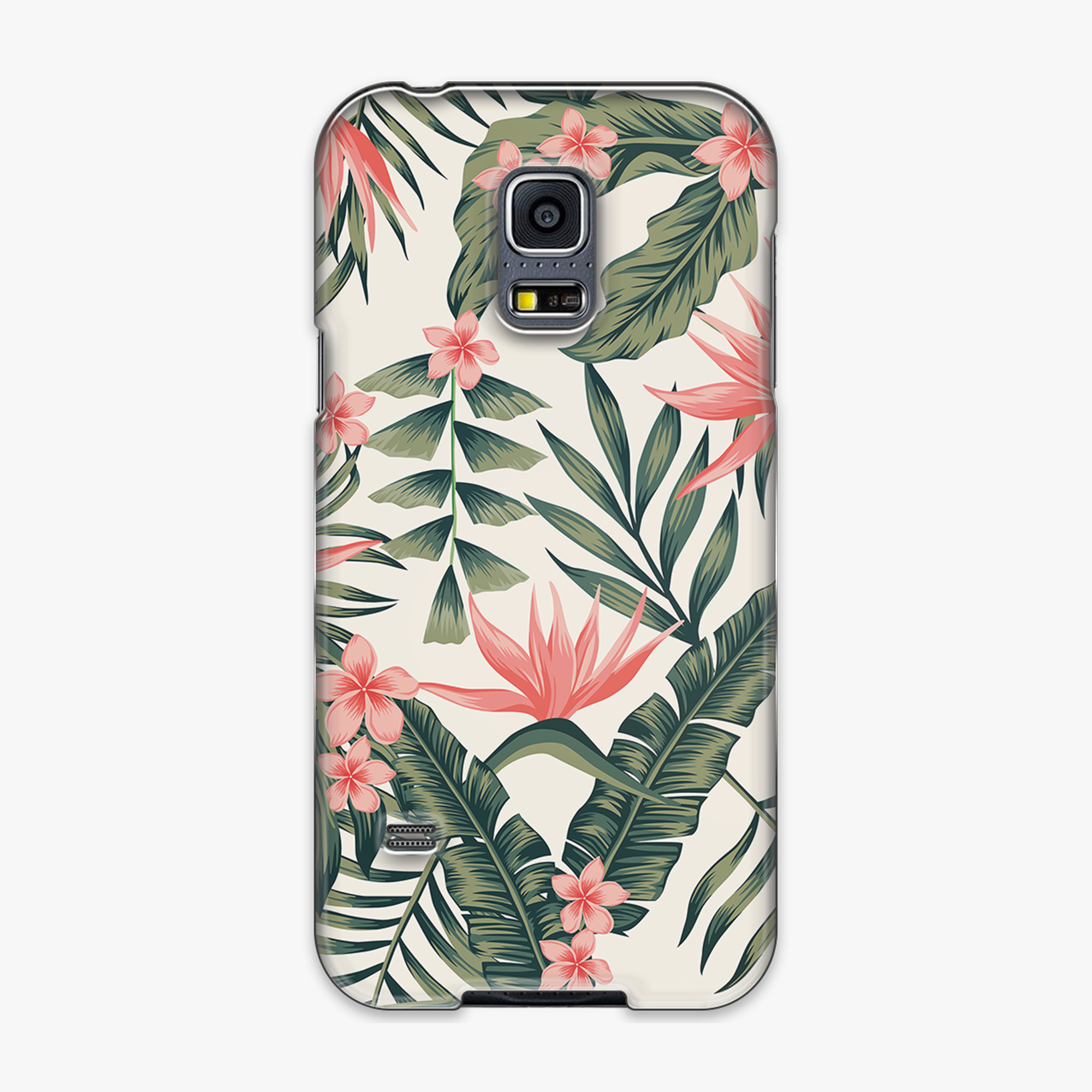 Tough - Phone Case with Attractive Flowers and Leaves