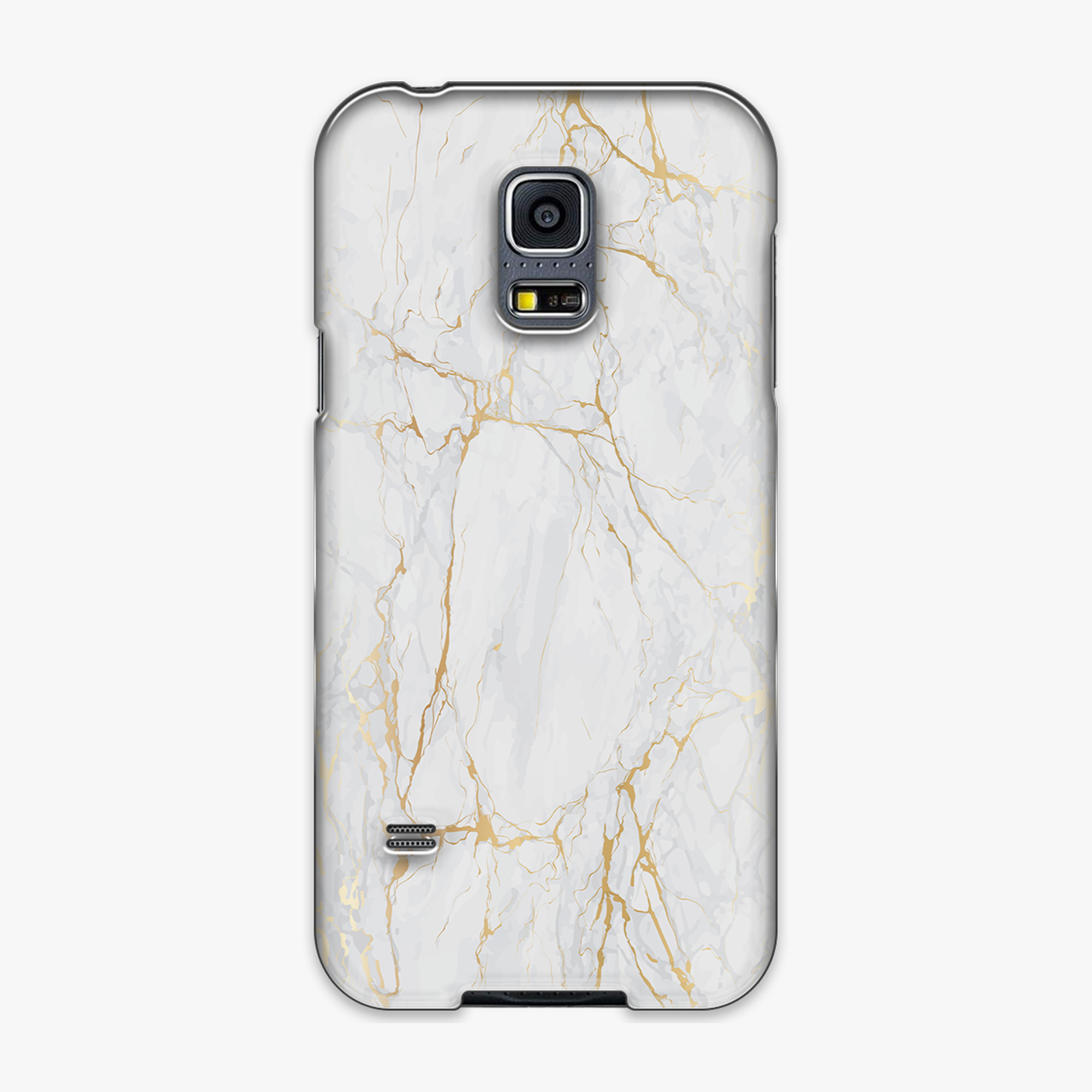 Tough - Phone Case with Gold Marble Texture
