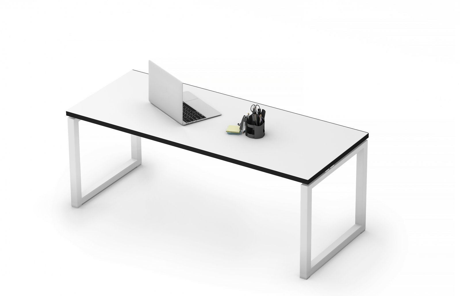 Gen-O Single White Frame Desk